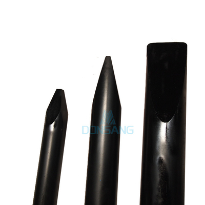 Excavator 75mm Wedge Chisel Hydraulic Breaker Spare Parts 55-58 HRC Suitable Mini Hydrulic Rock Hammer DS8C