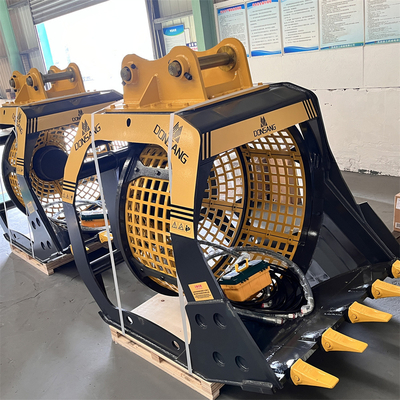 Rotating Screening Bucket Zero Clogging Low Maintenance Excavator Attachment Excavator Rotating Screening Bucke Crusherening Bucket Rotating Screening Factory Good Price Good Quantity