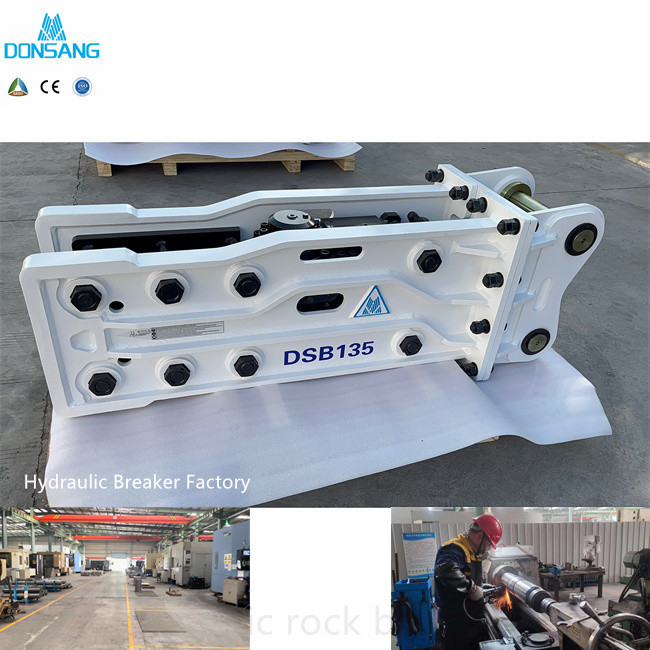 Chisel 165mm Wide Hydraulic Hammer Breaker Box Type For 30 Ton 35 Ton 40 Ton Excavator